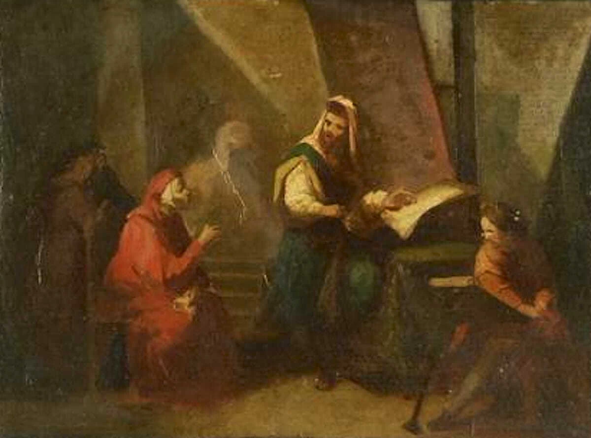 Giovanni Carnovali - Dante Compone la Divina Commedia